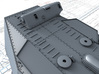 1/700 HMS Bellerophon 12" MKX Guns x5 3d printed 3d render showing Rangefinder detail