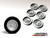 3D Wheel Inserts - Jaguar Dunlop Wheels 3d printed 