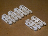 HO AB Brake System Kit WITHOUT Regulator 3d printed These are our AB brake systems without regulators.  In front is the "small" size, in SFDP; in back is the "large" size, in XSFDP.  The "extra large" size is not shown.