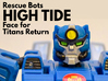 High Tide, Rescue Bots Face (Titans Return) 3d printed Hand painted smooth fine detail