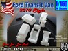 1-160 4x Ford Transit Van 2010 3d printed 