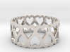 Heart symmetric ring All sizes, Multisize 3d printed 