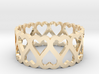 Heart symmetric ring All sizes, Multisize 3d printed 