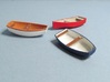 4 mm Scale Skif Rowing & Sailing Boats x3 3d printed 