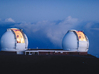 Part 1 of 3: Keck-Telescope-Upper-v7  (1:170) 3d printed The summit of Mauna Kea on the big island of Hawaii, where a third major revolution in observational astronomy was implemented with the Keck Telescope. Here's the full story http://spacecraftkits.com/KFacts.html