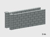 5' Block Wall - 2-Med Jointed Sections 3d printed Part # BWJ-004