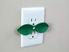 Leaf shaped outlet cover 3d printed 