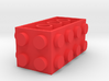 Custom LEGO-inspired brick 4x2x2 3d printed 