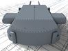 1/150 DKM Bismarck 38cm (14.96") SK C/34 Guns 3d printed 3D render showing Bruno/Caesar Turret detail