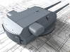 1/700 DKM Bismarck 38cm (14.96") SK C/34 Guns 3d printed 3D render showing Bruno/Caesar Turret detail