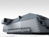 1/700 DKM Bismarck 38cm (14.96") SK C/34 Guns 3d printed 3D render showing Bruno/Caesar Turret detail
