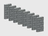 Block Wall - Jointed Filler Sections 3d printed Part # BWJ-033