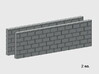 Block Wall - Butt Wall - L2 3d printed Part # BWJ-034