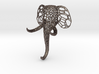 Small elephant clothes-hanger Voronoi 3d printed 