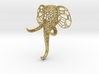 Small elephant clothes-hanger Voronoi 3d printed 