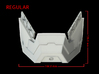 Iron Man Helmet Jaw (Regular) Part 3 of 3 3d printed CG Render (Front Measurements)