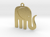 Elegant Elephant Pendant 3d printed 