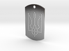 Dog Tag - Coat of Arms of Ukraine - Dots - #P4 3d printed 