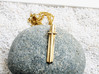 Elegant Modernist Cross Pendant -Christian Jewelry 3d printed Elegant modernist cross in polished brass