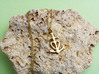 Camargue Cross Pendant - Christian Jewelry 3d printed Camargue cross pendant in polished brass