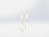 Spiral Wave Earrings  3d printed 