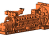 1/64th large V-16 marine or mill machinery engine 3d printed 