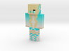 Sporty_wolf_teal | Minecraft toy 3d printed 