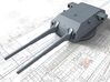 1/400 H Class 40.6cm (16") SK C/34 Guns Blast Bags 3d printed 3D render showing Bruno/Caesar Turret detail