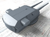 1/700 H Class 40.6 cm/52 (16") SK C/34 Guns 3d printed 3D render showing Bruno/Caesar Turret detail