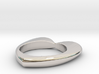 Heart ring (custom text) - 17 1/4 EUR - 7 US 3d printed 