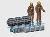 SPACE 2999 1/144 ASTRONAUT DIORAMA SET 3d printed Render of the current 3D file.