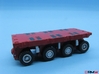HO/1:87 spmt 4 axles (without ppu) 3d printed painted & assembled