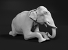 Indian Elephant 1:96 Kneeling Male 3d printed 