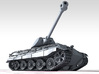 1/87 (HO) German Pz.Kpfw. VI Ausf. B (P) Tank 3d printed 3d render showing product detail