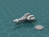 Union Missile Cruiser 3d printed Render of the model, with a virtual quarter for scale.
