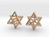 MILOSAURUS Tetrahedral 3D Star of David Earrings 3d printed 