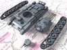 1/87 (HO) British Crusader Mk II Medium Tank 3d printed 3d render showing product parts