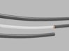 Katana - 1:12 scale - Curved blade - Plain 3d printed 