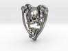 Human Skull Pendant Necklace, Ouija Planchette 3d printed 