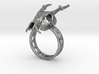 Muntjac Skull Ring (Size 10.5), Dragon Ring 3d printed 