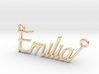 Emilia First Name Pendant 3d printed 