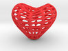 Eight Surface Heart Earring (001) 3d printed 