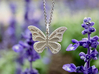 MonikerMi Butterfly 3d printed Sterling Silver (Chain not included)