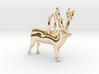 Paleolithic Reindeer Pendant - Archaeology Jewelry 3d printed 