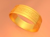 Wedding Gold Ring KTWR01 3d printed 