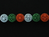 torus_pearl_loop_type4_thick 3d printed White is type8, Green is type6 and Orange is type4.