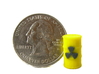 Radioactive Barrel, Yellow 3d printed Photo of barrel next to US quarter for sizing.