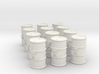 Power Grid Yellow Uranium Barrels, Set of 12 3d printed 