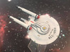 3125 Scale Fed Classic New Heavy Cruiser (NCA) WEM 3d printed Ship (Smooth Fine Detail Plastic) painted by a fan. Stand not included.
