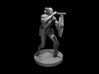 Half Orc Female Bard with War Gong and Blowgun 3d printed 